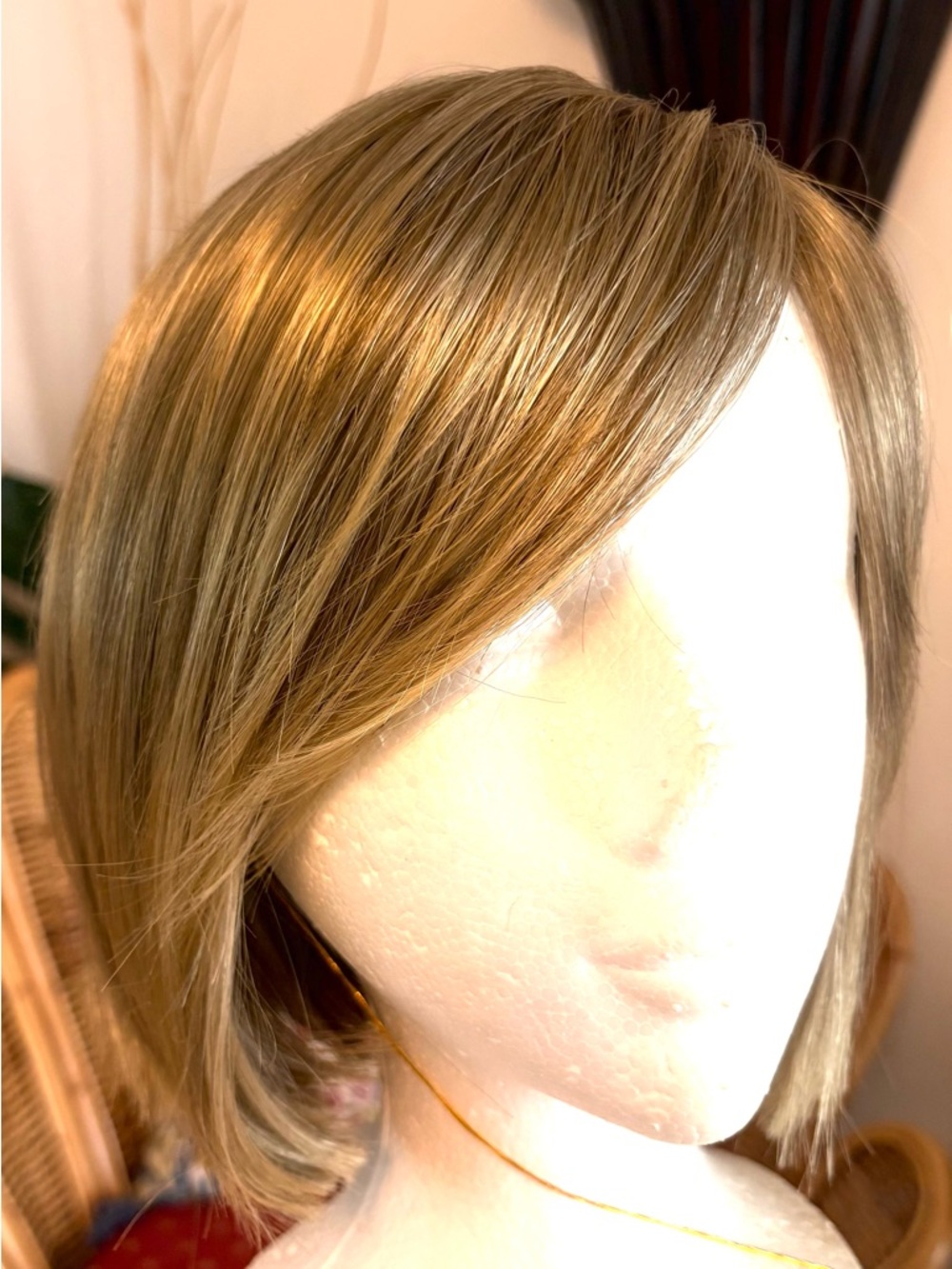 PAULA YOUNG Blunt Cut Bob! NEW! Sun-kissed Blonde! Synthetic!